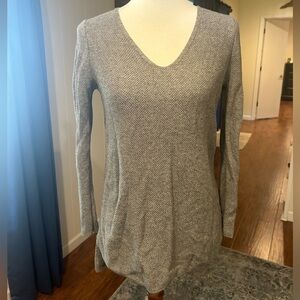 Classic V Neck Grey Sweater